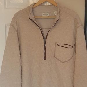 Tommy Bahama Flip Side Reversible Zip Neck Sweater